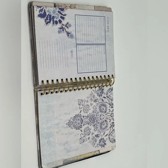 Journal notebook organizer Binder goals to do spiral notebook binder floral - Picture 6 of 11